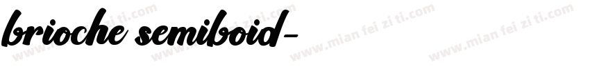 brioche semiboid字体转换